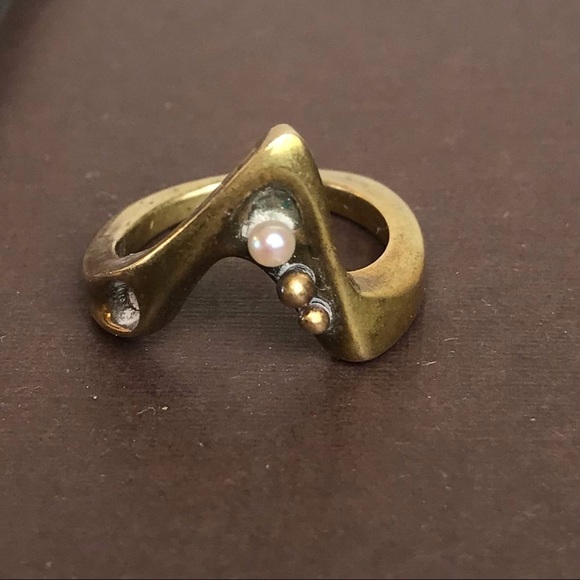 Jack Boyd Jewelry - Vintage Jack Boyd Bronze Ring with Pearl